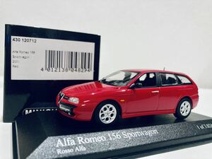 1/43 Minichamps アルファロメオ 156 スポーツワゴン 2001 Red