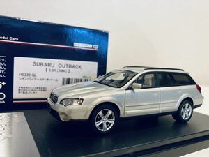 【送料無料】1/43 ハイストーリー スバル レガシィ アウトバック 3.0R 2004 シャンパンゴールドオパール