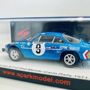 【送料無料】1/43 Spark Alpine アルピーヌ A110 #9 J-L.Therier 2nd Rally Monte Carlo 1971の画像2