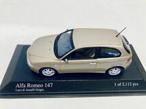 1/43 Minichamps Alpha Romeo アルファロメオ 147 2005 Beige metallic_画像8