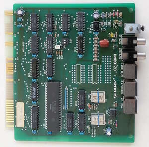 X68000専用 CZ-6BM1 SHARP純正 MIDIインターフェースボード 動作確認済み