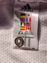 adidas アディダス 半袖ポロシャツ レディースL/G ホワイト×レッド系 ゴルフ スポーツ タウンユース 良品 送料無料 _画像7