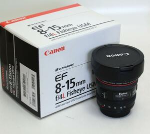 ★1円～！ Canon (キヤノン) EF8-15mm F4L フィッシュアイ USM ★美品・品質保証付(qa24-75)