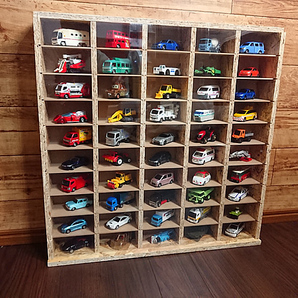 送料無料トミカOSBガレージ・アクリル・トミカ収納棚・コレクションラック2