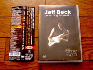 DVD ジェフ・ベック　ライヴ・アット・ロニー・スコット・クラブ　JEFF BECK LIVE AT RONNIE SCOTT'S