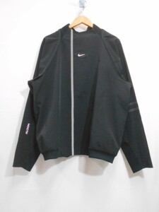 70 送60サ 0125$D04 NIKE ナイキ LS CREW DR BLACK ロングスリーブクルー ナイロンプルオーバー DV3631-010 サイズL 中古品