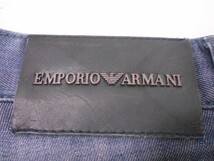 71 送80サ 0116$D18 EMPORIO ARMANI エンポリオアルマーニ メンズ テーパードデニムパンツ ストレッチ サイズ30 中古品_画像6