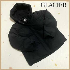 【GLACIER】グラシア フード付きダウンジャケットL ブラック/黒 コート