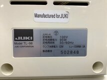 JUKI ミシン SPUR98 TL-98 通電/ライト/針の上下確認済 ACBF ジャンク品_画像7