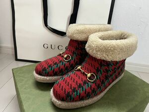 Gucci Gucci Wool Mouton Boots 23,5 см красивые товары, дамы, мутоны, сапоги, обувь, почти 100 000