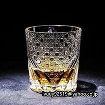 ２個セット クリア グラス クリスタルグラス ウイスキーグラス ロックグラス ブランデーグラス ウイスキー☆250ml/280ml 容量選択/1点_画像5