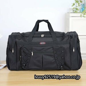 釣りバッグ 大容量70L 多機能リールバック パック 屋外 タックルバッグルアートレイボックス65 30 35 cm Black