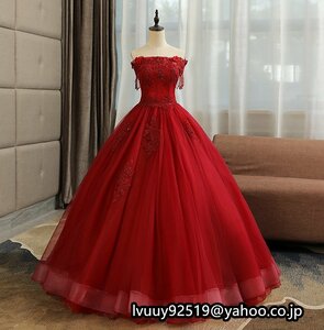 パニエ付　 ウエディングドレス カラードレス　4色あり　結婚式　披露宴　ステージ　サイズオーダー可能