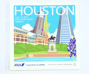 HOUSTON ANA 全日空 国際線就航記念 ステッカー シール