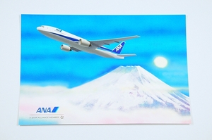 ANA 全日空 B777 富士山 グリーティングカード ポストカード