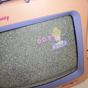 レア≪通電OK≫ ディズニー プリンセス カラーテレビ ブラウン管 ピンク TV DT1350P-U Disney テレビの画像2