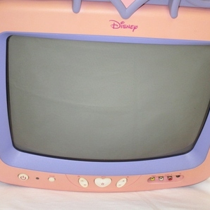 レア≪通電OK≫ ディズニー プリンセス カラーテレビ ブラウン管 ピンク TV DT1350P-U Disney テレビの画像4