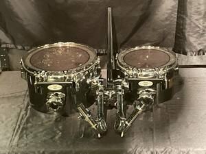 ☆ PEARL パール ドラム 8 10 タムホルダー付 Fiber Shell ファイバーシェル メロタム ☆中古☆