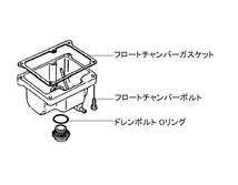 送料84円～日本製 ミクニ VM26 ガスケットセット 純正部品 ねじ Oリング パッキン モンキー ダックス エイプ カブ キャブ Fフラット24_画像2