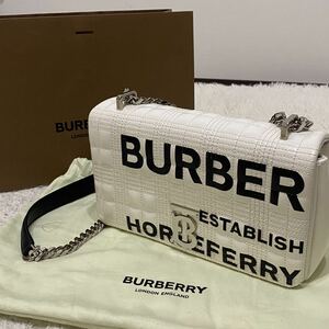 BURBERRY バーバリー ローラバッグ　ミニショルダー　プリント ホースフェリー　キルティング　ライトピンク パステルピンク