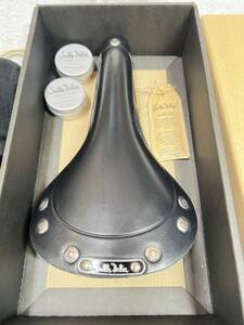  new goods in box Selle Italia michikaSELLE ITALIA STORICA original leather saddle black 