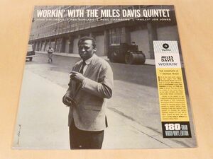 未開封 マイルス・デイヴィス Workin' With The Miles Davis Quintet 限定180g重量盤LP+ボーナス1曲 John Coltrane Red Garland Lee Konitz