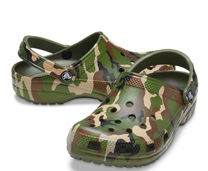 CROCS Classic Printed Camo Clog Army GreenｘMulti グリーン系　カモフラ　迷彩　27cm