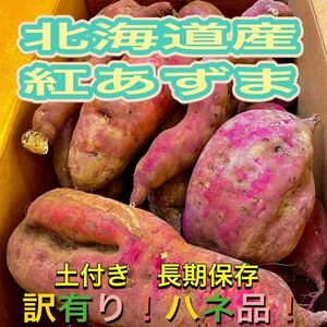 北海道産さつまいも(紅あずま) 訳あり、ハネ品　Ｓサイズ〜３Ｌ　１０Kg ⑧