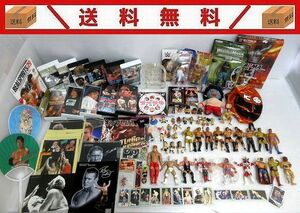 #692/送料無料/【福袋】「プロレス・格闘技系」グッズまとめ売り大量/棚橋弘至・タイガーマスク・オカダ他/フィギュア・VHS・冊子など