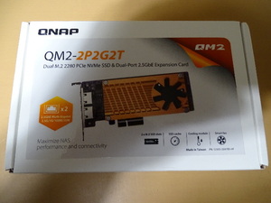 [ジャンク] QNAP Dual M.2 2280 PCIe NVMe SSD & Dual-Port 2.5GbE 拡張カード QM2-2P2G2T