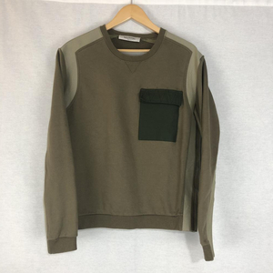 【中古】VALENTINO 切替スウェット S カーキ トレーナー ヴァレンティノ