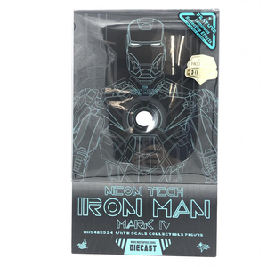 [ used ] breaking the seal ) hot toys Ironman * Mark 4 neon Tec version Powered suit installation machine attaching 1/6[240019409254]