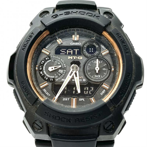 【中古】CASIO G-SHOCK MTG-1500B-1A1JF カシオ ジーショック 電波ソーラー ブラック メタル[240019440117]