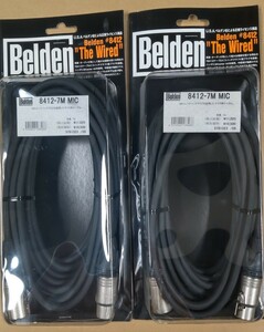 BELDEN 8412 MIC 7m 2本セット XLR ベルデン