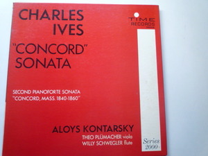 SC87 米TIME盤LP アイヴズ/コンコード・ソナタ コンタルスキー、プリュマッハー、シュウェグラー