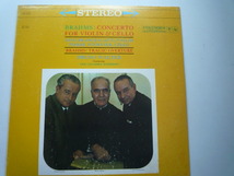 SE67 米COLUMBIA盤LP ブラームス/二重協奏曲、悲劇的序曲 フランチェスカッティ、フルニエ/ワルター_画像1