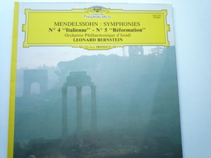 SF48 仏DGG盤LP メンデルスゾーン/交響曲4、5番 バーンスタイン/イスラエルPO