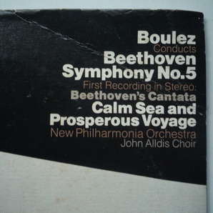 SF73 米COLUMBIA盤LP ベートーヴェン/交響曲第5番他にOp.112 ブーレーズ/NPOの画像2