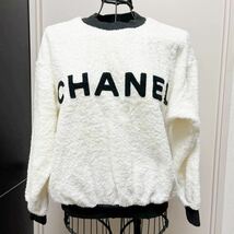 シャネル　CHANEL トップス　パイル地　CHNELロゴ　トレーナー　レア　_画像1