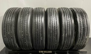 札幌発 引取OK BS R225 225/90R17.5 127/125L 17.5インチ トラックタイヤ 夏タイヤ 6本 19年製 バリ溝 4t レンジャー等　(TT043)