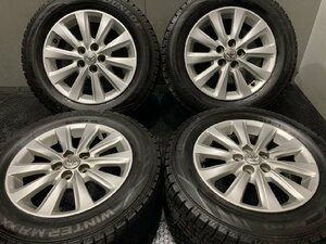 【DUNLOP WM02 195/65R15】スタッドレス【TOYOTA アリオン/プレミオ 純正ホイール 15インチ 6J5HPCD100+45】プリウス流用可 (VTI879)