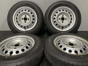 【DUNLOP VAN01 155/80R14 88/86N LT】夏タイヤ【トヨタ プロボックス/サクシード 純正ホイール 14インチ 5J4HPCD100】23年製　(MTA623)