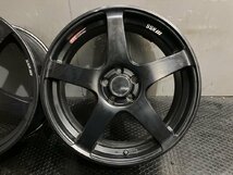 SSR GTV01 社外ホイール 18インチ 4本 7.5J5HPCD100+48 マットブラック プリウス レガシィ等　(VHR042)_画像5