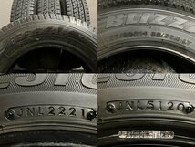 BS BRIDGESTONE BLIZZAK VL1 155/80R14 88/86N LT 14インチ スタッドレス 4本 20～21年製 バリ溝 プロボックス等　(TE015)_画像10