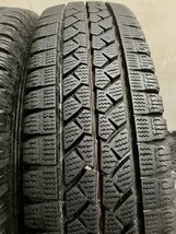 BS BRIDGESTONE BLIZZAK VL1 155/80R14 88/86N LT 14インチ スタッドレス 4本 20～21年製 バリ溝 プロボックス等　(TE015)_画像5