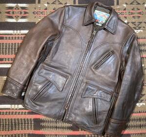  super good leather quality * ultra wrinkle aero leather Hercules 36 half belt half bell tedo car coat rider's jacket leather jacket leather jacket z196