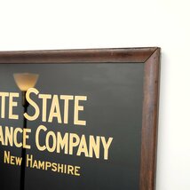 GRANITE STATE 火災保険会社 ヴィンテージ パブミラー / アメリカ 販促品 額装 アドバタイジング 広告 #510-20-154-104_画像3