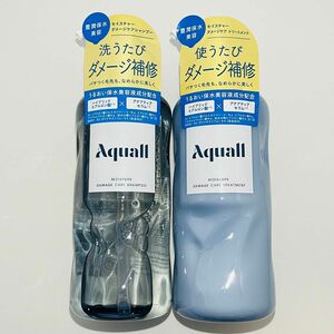 【匿名発送】 新品 Aquall モイスチャーダメージケア シャンプー 475ml & トリートメント 475g 本体