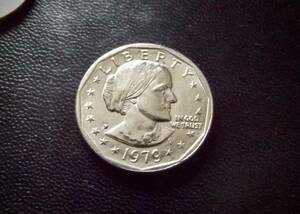 1979年　スーザン　アンソニー　1ドル　　送料無料（8624）　USA貨幣　アメリカ　コイン　お金　　