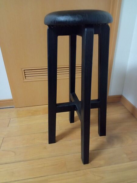 おしゃれスツール ハンドメイド(黒)